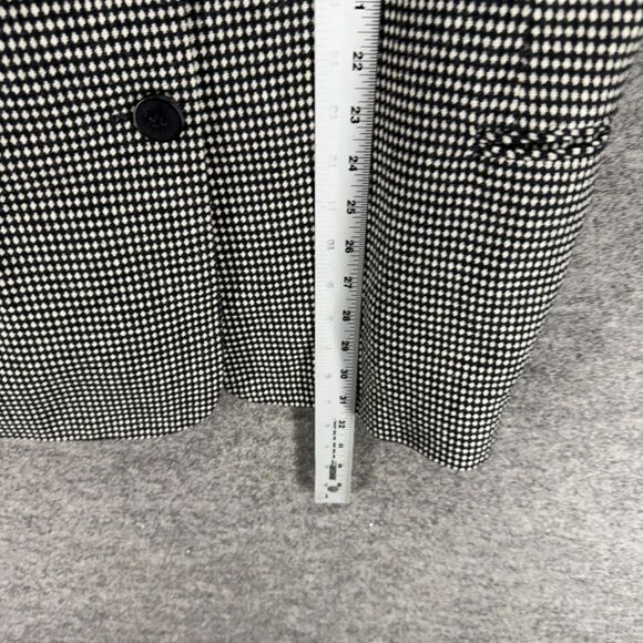 Requirements Blazer Women 18 Plus Gray Button Up Wool Lined Collared Long Sleeve - Picture 6 of 6